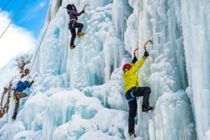 Ice Climbing at the Lake City Colorado-Ice Park