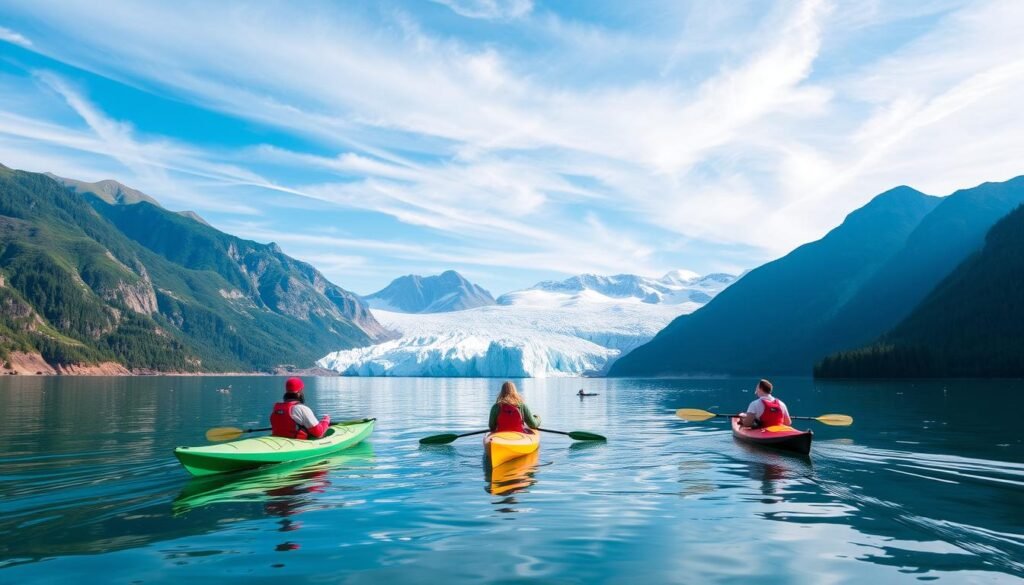 Johns Hopkins Inlet kayaking in Glacier Bay National Park