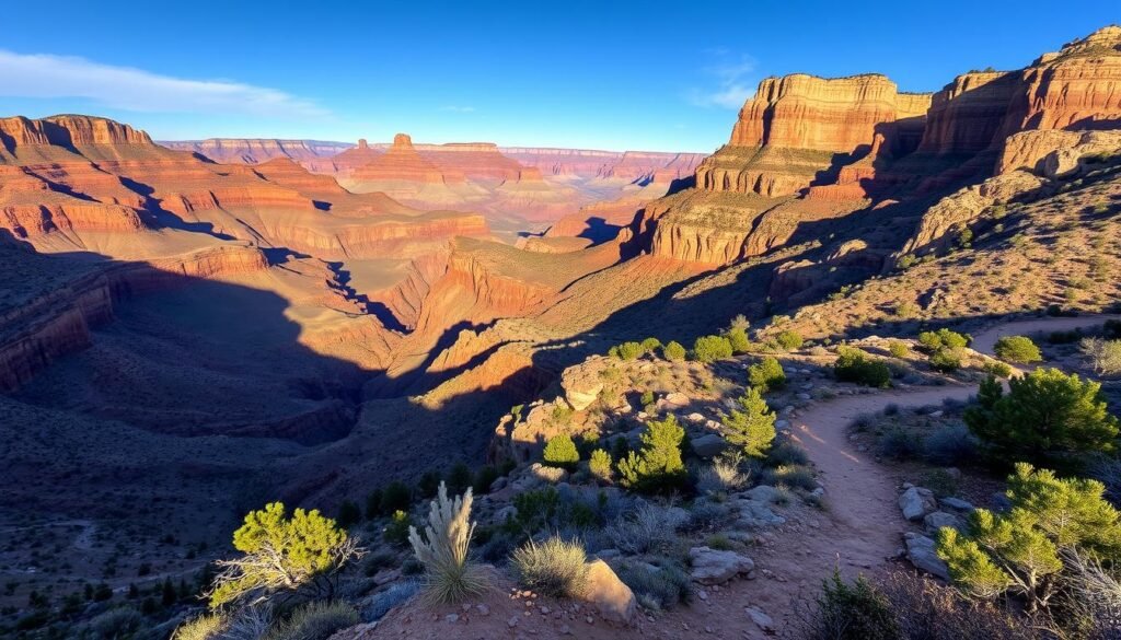 backcountry route finding in Grand Canyon