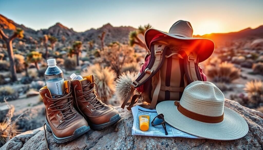 desert hiking essentials for Joshua Tree National Park